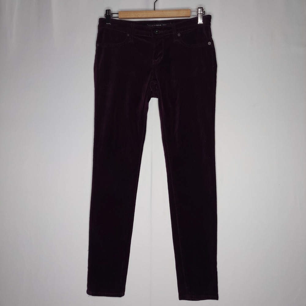 Big Star 1974 Velvet Emma Low‎ Rise Jeans Women 27 Purple 00s Western Goth Y2K